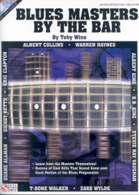 Blues Masters By The Bar Wine Bk & Cd Guitar Sheet Music Songbook