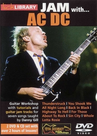 Ac/dc Jam With Lick Library 2 Dvd/cd Sheet Music Songbook