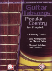 Guitar Tabsongs Popular County Flatpick Sheet Music Songbook