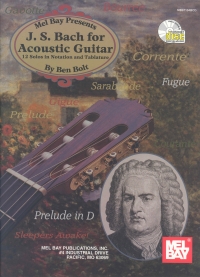J S Bach For Acoustic Guitar Bolt + Online Sheet Music Songbook