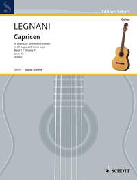 Legnani 36 Caprices Volume 1 Guitar Sheet Music Songbook