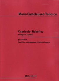 Castelnuovo-tedesco Capriccio Diabolico Guitar Sheet Music Songbook