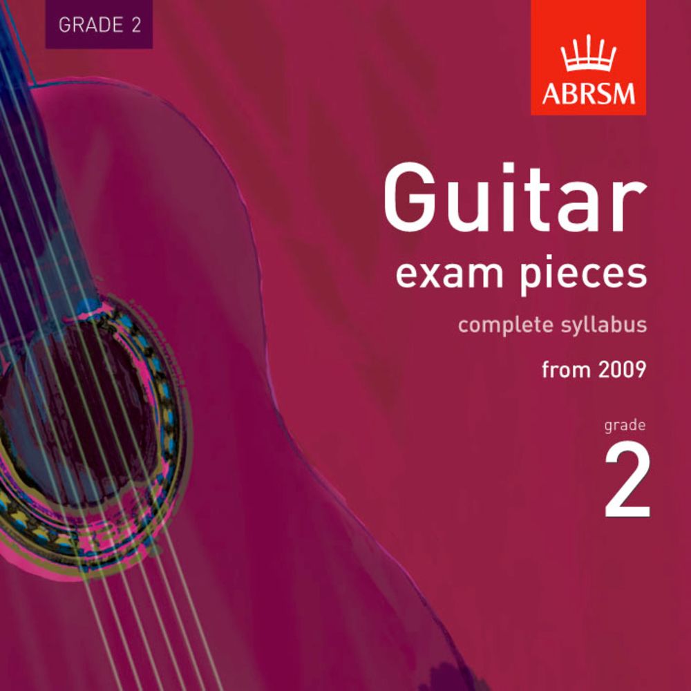 Guitar Exams Pieces Grade 2 From 2009 Cd Abrsm Sheet Music Songbook