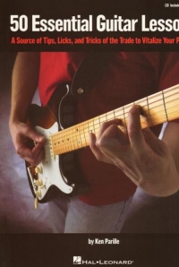 50 Essential Guitar Lessons Book & Cd Sheet Music Songbook