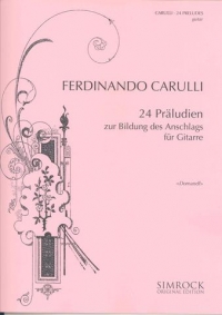 Carulli 24 Preludes Guitar Sheet Music Songbook