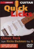 Quick Licks Ritchie Blackmore Classic Rock Dvd Sheet Music Songbook