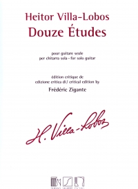 Villa-lobos 12 Etudes Guitar Sheet Music Songbook