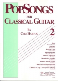 Popsongs For Classical Guitar Vol 2 Hartog Sheet Music Songbook