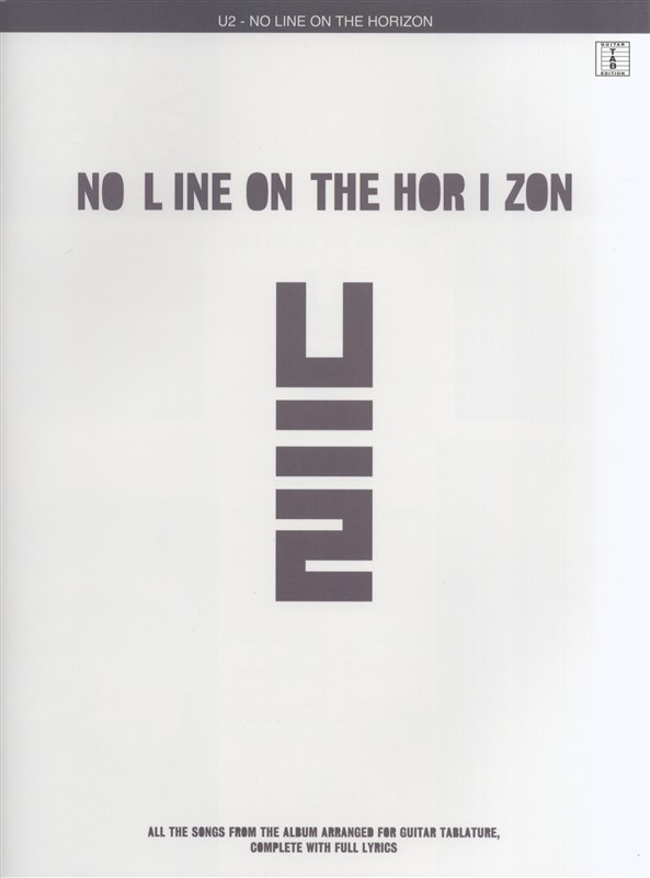U2 No Line On The Horizon Guitar Tab Sheet Music Songbook