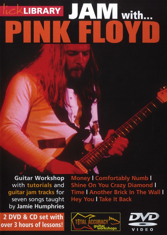 Pink Floyd Jam With Lick Library Dvds/cd Sheet Music Songbook