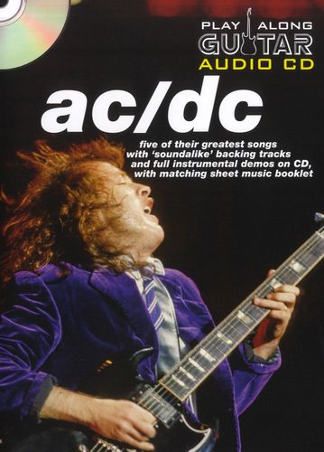 Play Along Guitar Audio Cd Ac/dc + Booklet Sheet Music Songbook