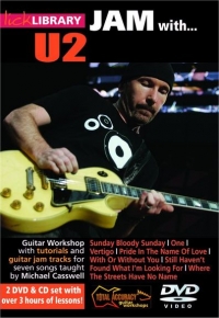 U2 Jam With Lick Library Cd & Dvds Sheet Music Songbook