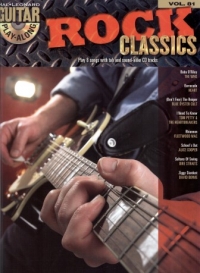 Guitar Play Along 81 Rock Classics Book & Cd Sheet Music Songbook
