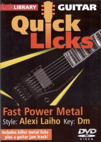 Quick Licks Alexi Laiho Fast Power Metal Dvd Sheet Music Songbook