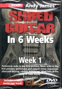 Shred Guitar In 6 Weeks James Week 1 Lick Lib Dvd Sheet Music Songbook