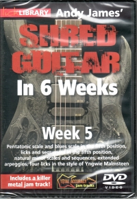Shred Guitar In 6 Weeks James Week 5 Lick Lib Dvd Sheet Music Songbook