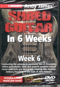 Shred Guitar In 6 Weeks James Week 6 Lick Lib Dvd Sheet Music Songbook