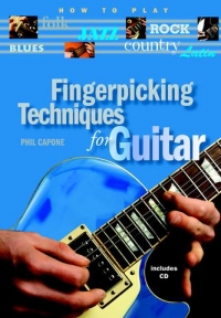 Fingerpicking Techniques For Guitar Capone Book/cd Sheet Music Songbook