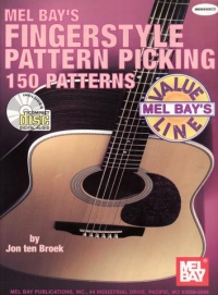 Fingerstyle Pattern Picking Book & Cd Jon Broek Sheet Music Songbook