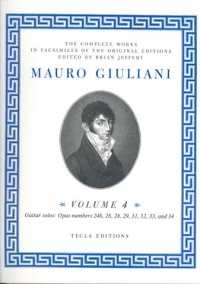 Giuliani Complete Works Vol 4 Opp24b-34 Guitar Sheet Music Songbook
