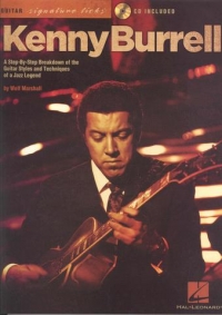 Kenny Burrell Signature Guitar Licks Book & Cd Sheet Music Songbook