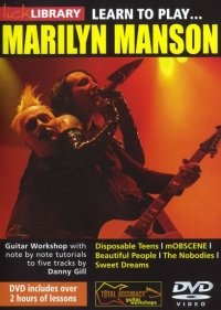Marilyn Manson Learn To Play Lick Library Dvd Sheet Music Songbook
