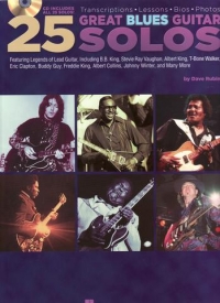 Dave Rubin 25 Great Blues Guitar Solos Book & Cd Sheet Music Songbook