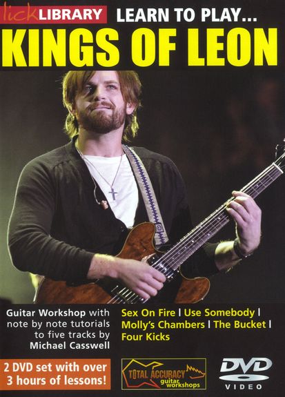 Learn To Play Kings Of Leon Lick Library Dvd Sheet Music Songbook