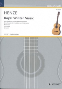 Henze Royal Winter Music 1st Sonata Guitar Sheet Music Songbook