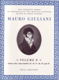 Giuliani Complete Works Vol 6 Guitar Solos Op45-50 Sheet Music Songbook