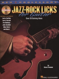 Jazz Rock Licks For Guitar Freeman Book & Cd Sheet Music Songbook