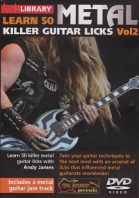 Learn 50 Metal Killer Guitar Licks Vol 2 Dvd Sheet Music Songbook