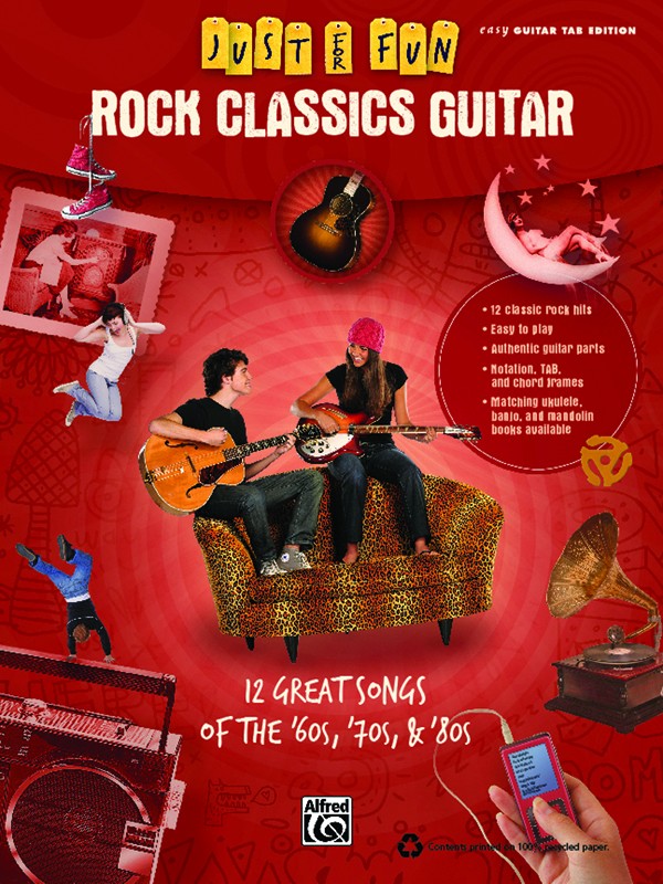 Just For Fun Rock Classics Guitar Sheet Music Songbook