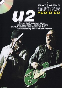 U2 Play Along Guitar Audio Cd Sheet Music Songbook