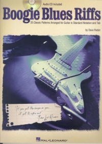 Boogie Blues Riffs Rubin Guitar Book & Cd Sheet Music Songbook