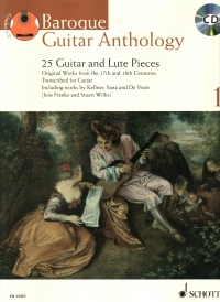 Baroque Guitar Anthology Vol 1 Book & Cd Sheet Music Songbook