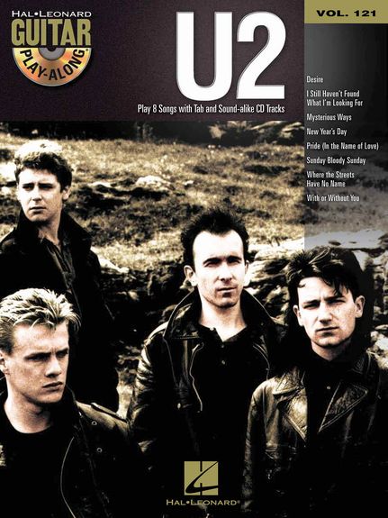Guitar Play Along 121 U2 Book & Cd Sheet Music Songbook