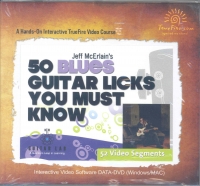 50 Blues Guitar Licks Mcerlain Dvd Sheet Music Songbook