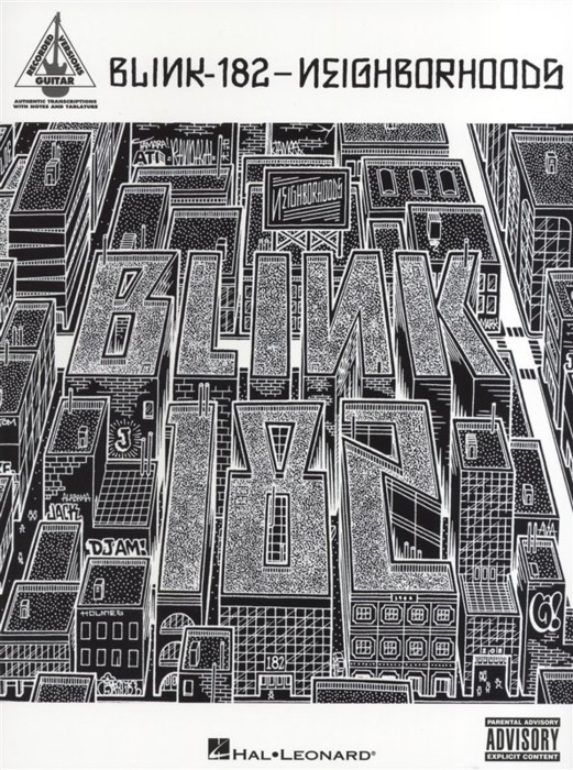 Blink 182 Neighborhoods Guitar Tab Sheet Music Songbook