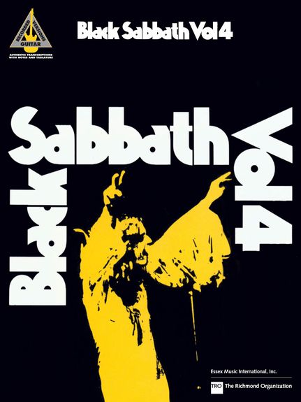 Black Sabbath Vol 4 Guitar Tab Sheet Music Songbook