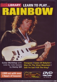 Learn To Play Rainbow Guitar Lick Library Dvd Sheet Music Songbook