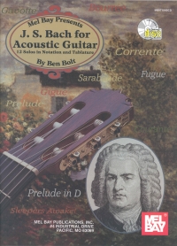 Bach For Acoustic Guitar Book & Cd Ben Bolt Sheet Music Songbook