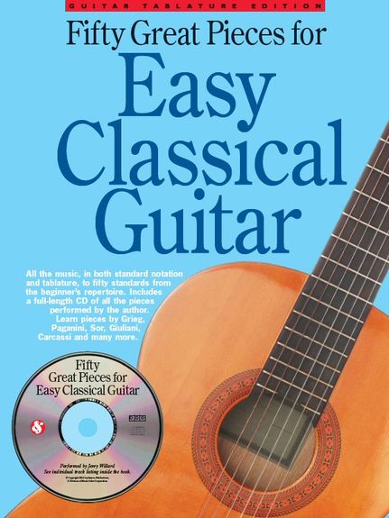50 Great Pieces For Easy Classical Guitar + Cd Sheet Music Songbook