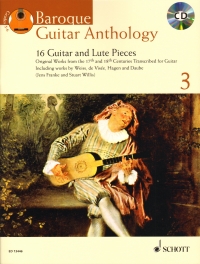 Baroque Guitar Anthology Vol 3 Book & Cd Sheet Music Songbook