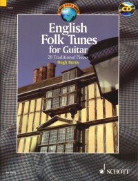 English Folk Tunes For Guitar Burns Book & Cd Sheet Music Songbook