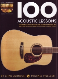 100 Acoustic Lessons Johnson/muller  Bk&cd Sheet Music Songbook