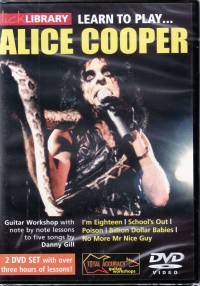 Alice Cooper Learn To Play Licks Library Dvd Sheet Music Songbook