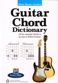 Guitar Chord Dictionary Mini Music Guides Sheet Music Songbook