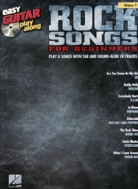 Easy Guitar Play Along 09 Rock Songs Beginners +cd Sheet Music Songbook
