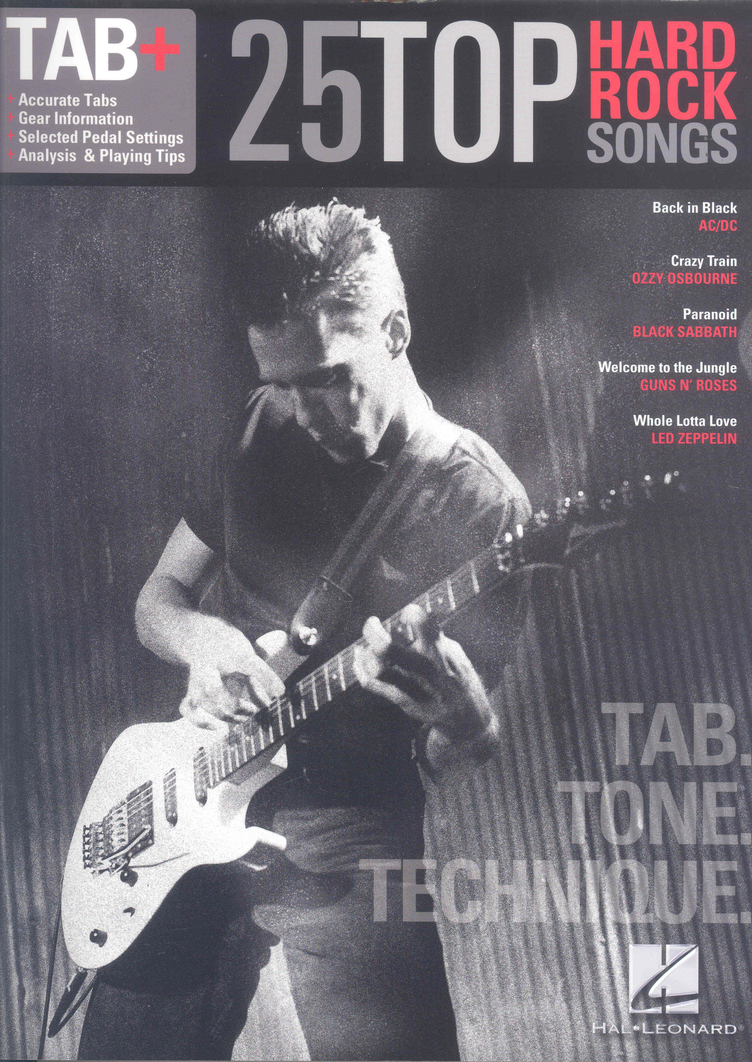 Tab+ 25 Top Hard Rock Songs Guitar Tab Sheet Music Songbook